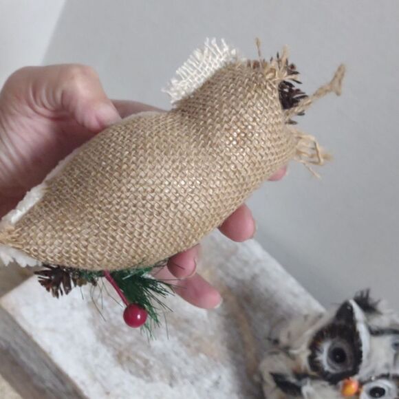 2 Owl Figurines One with Hanger - Picture 2 of 10